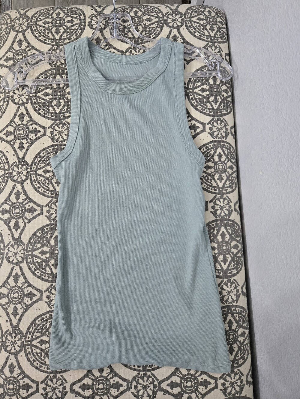 A New Day Ribbed Tank Top -Mint